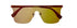 Converse Mens Rose Gold Front Mount Flatt Metal Shield Sunglass H119